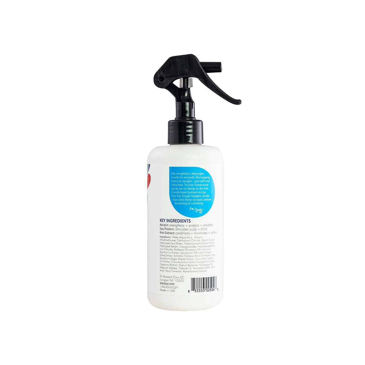 SoCozy Detangler Leave-In Conditioner Spray For Kids Hair, Mango