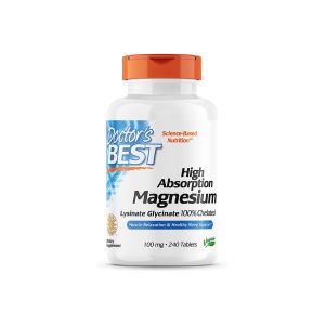 Doctor Best High Absorption Magnesium Lysinate Glycinate 100 mg 240 Tablets