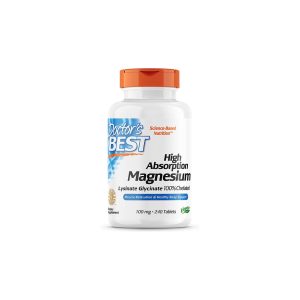 Doctor’s Best High Absorption Magnesium Lysinate Glycinate 100 Chelated 100mg 120 Tablets